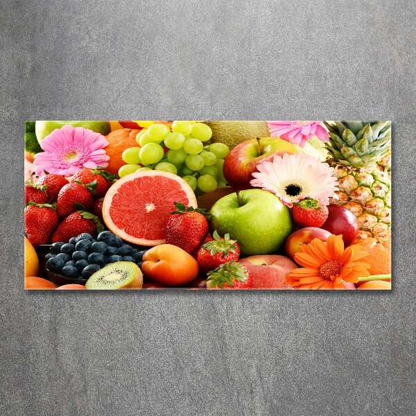 Quadro su vetro acrilico Frutti colorati