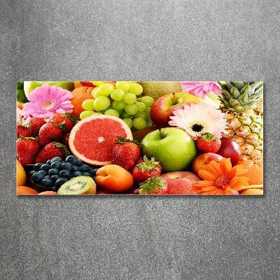 Quadro su vetro acrilico Frutti colorati