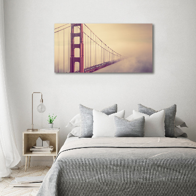 Quadro su vetro acrilico Ponte di San Francisco