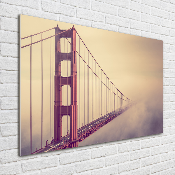 Quadro su vetro acrilico Ponte di San Francisco
