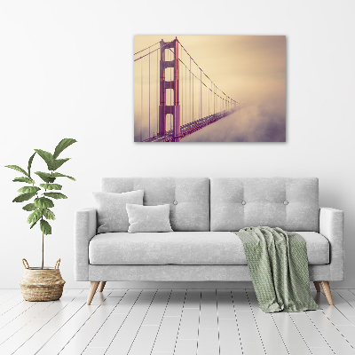 Quadro su vetro acrilico Ponte di San Francisco
