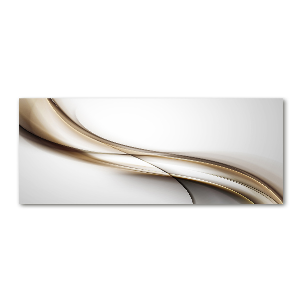 Quadro in vetro acrilico Onda marrone