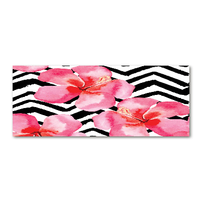 Quadro vetro acrilico Fiori hawaiani