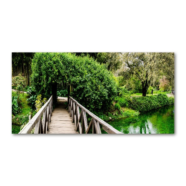 Quadro su vetro acrilico Ponte sul fiume