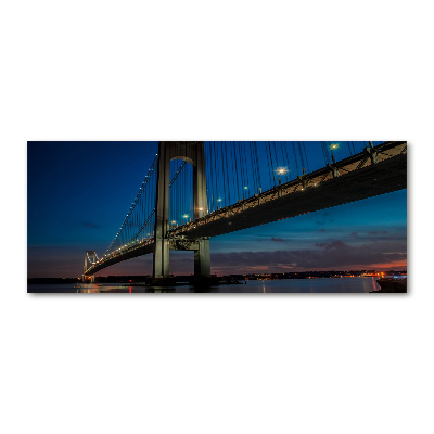 Quadro vetro acrilico Ponte di Brooklyn