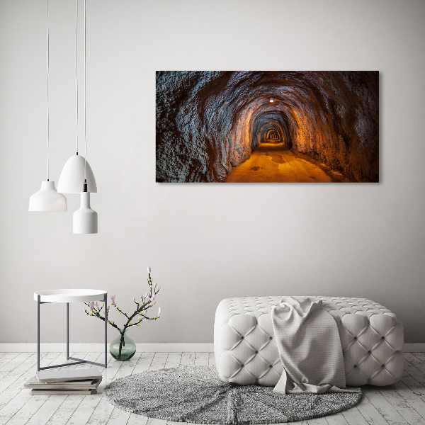 Quadro su vetro acrilico Tunnel sotterraneo