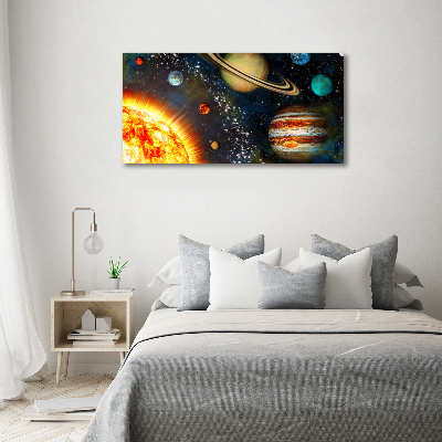 Quadro vetro acrilico Sistema solare