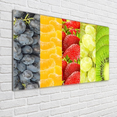 Quadro vetro acrilico Frutti colorati