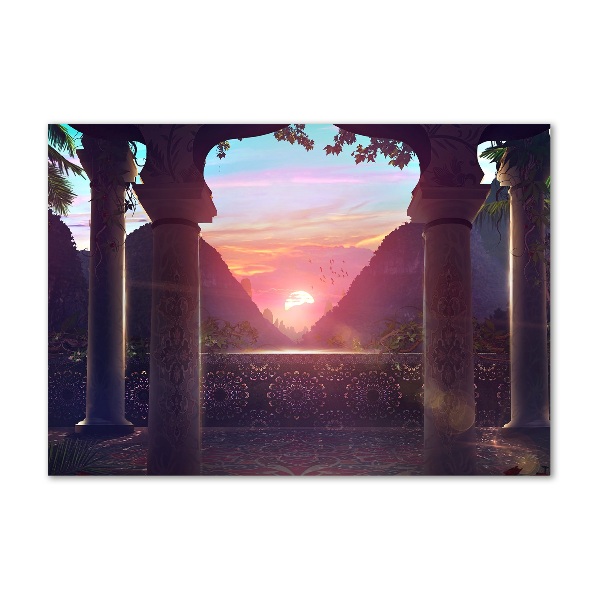 Quadro in vetro acrilico Architettura orientale