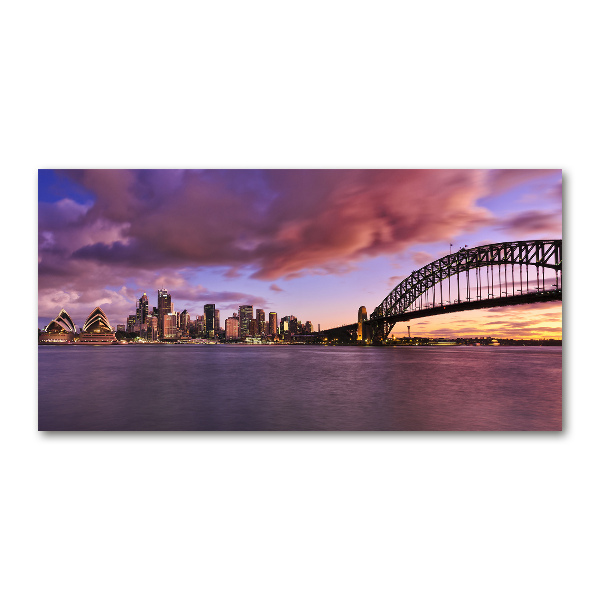 Quadro su vetro acrilico Ponte di Sydney