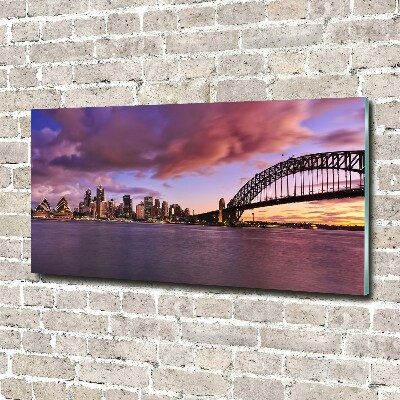 Quadro su vetro acrilico Ponte di Sydney