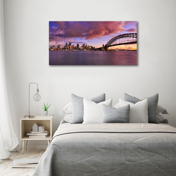 Quadro su vetro acrilico Ponte di Sydney