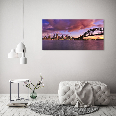 Quadro su vetro acrilico Ponte di Sydney