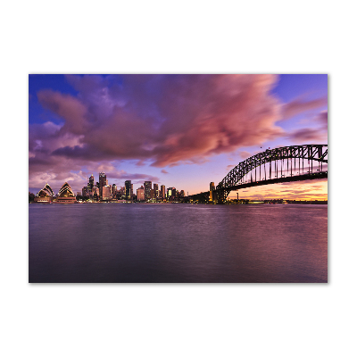 Quadro su vetro acrilico Ponte di Sydney