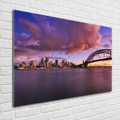 Quadro su vetro acrilico Ponte di Sydney