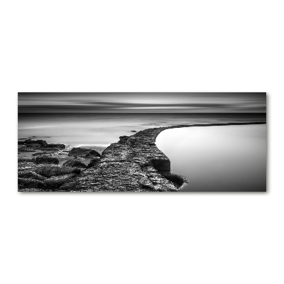 Quadro su vetro acrilico Spiaggia rocciosa