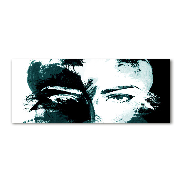 Quadro vetro acrilico Donna astratta