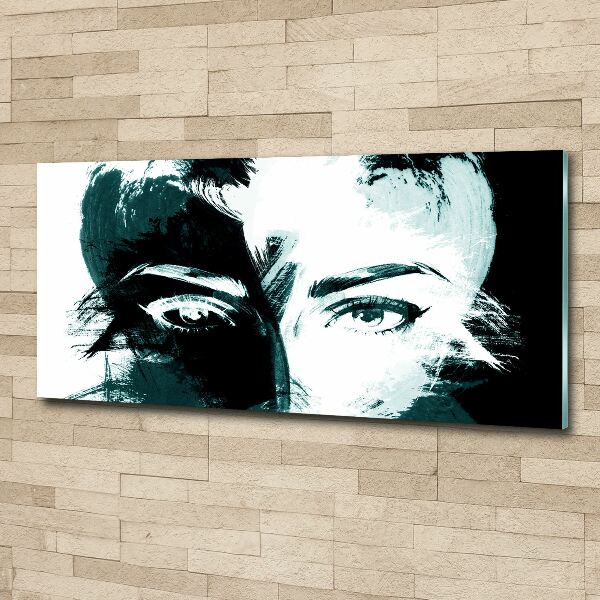 Quadro vetro acrilico Donna astratta