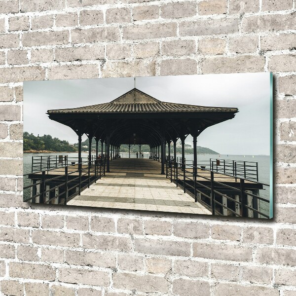 Quadro in vetro acrilico Molo di Hong Kong