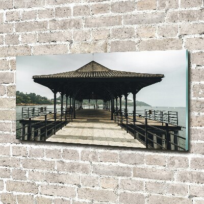Quadro in vetro acrilico Molo di Hong Kong