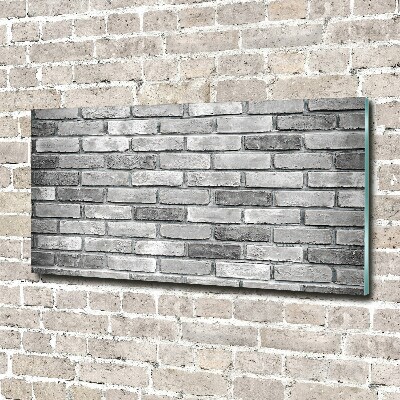 Quadro vetro acrilico Muro di mattoni