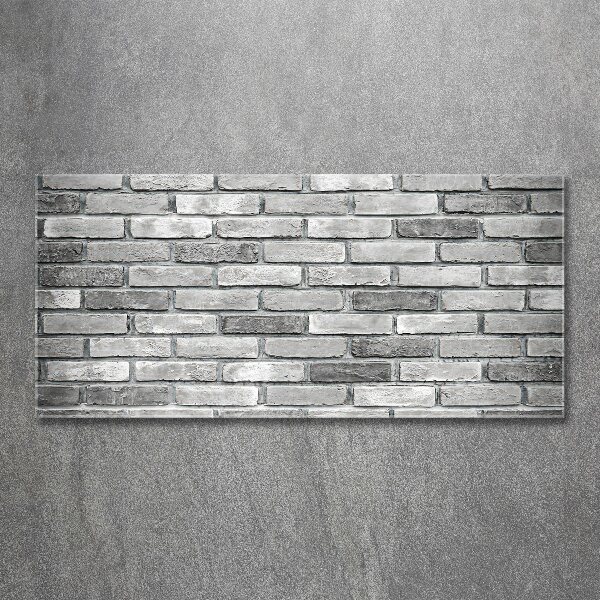 Quadro vetro acrilico Muro di mattoni