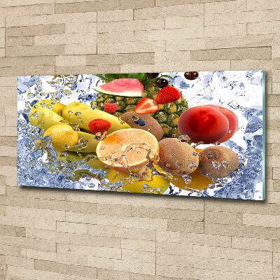 Quadro vetro acrilico Frutta e acqua