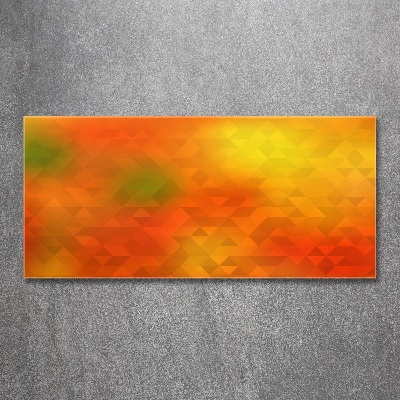 Quadro su vetro acrilico Triangoli astratti