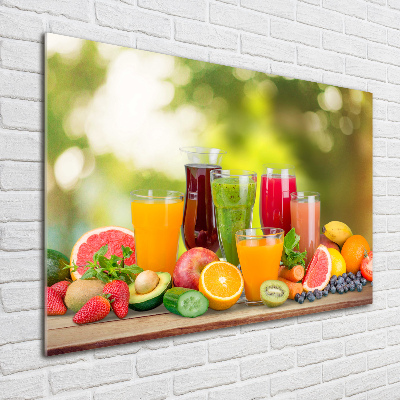 Quadro su vetro acrilico Succhi di frutta