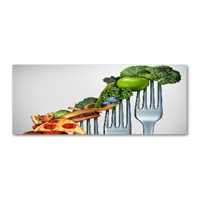 Quadro in vetro acrilico Progressi nella dieta