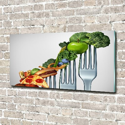 Quadro in vetro acrilico Progressi nella dieta