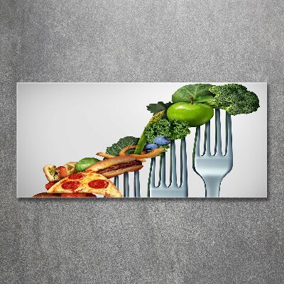 Quadro in vetro acrilico Progressi nella dieta