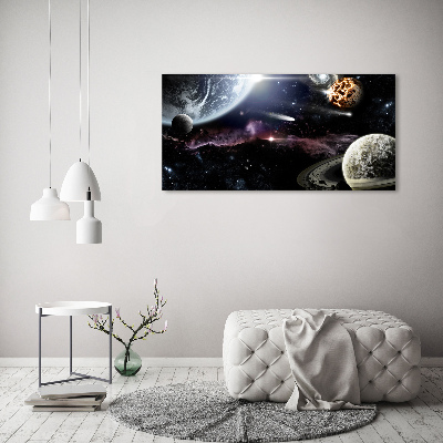 Quadro in vetro acrilico Galassia