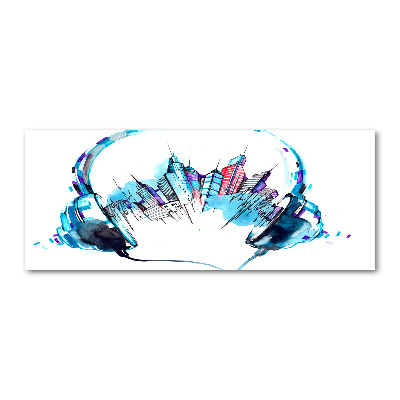 Quadro in vetro acrilico Suoni della città