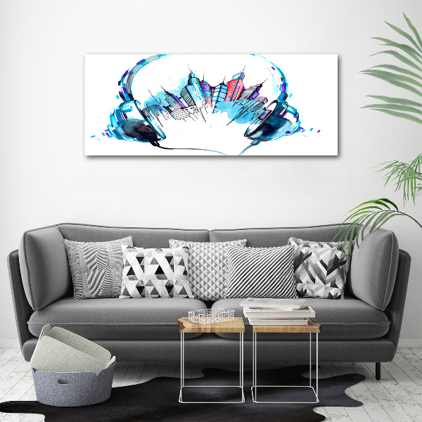 Quadro in vetro acrilico Suoni della città