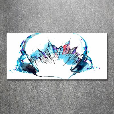 Quadro in vetro acrilico Suoni della città