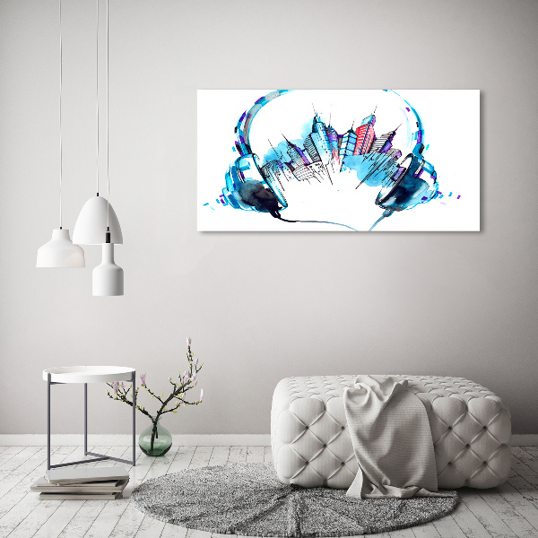 Quadro in vetro acrilico Suoni della città