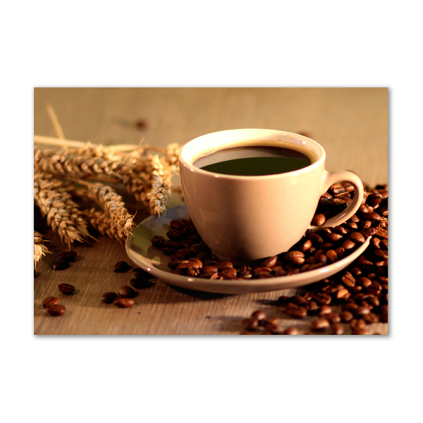 Quadro vetro acrilico Caffè aromatico