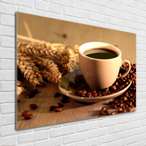 Quadro vetro acrilico Caffè aromatico