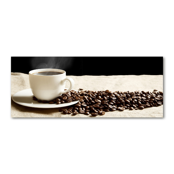 Quadro su vetro acrilico Caffè aromatico