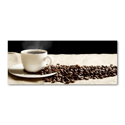 Quadro su vetro acrilico Caffè aromatico