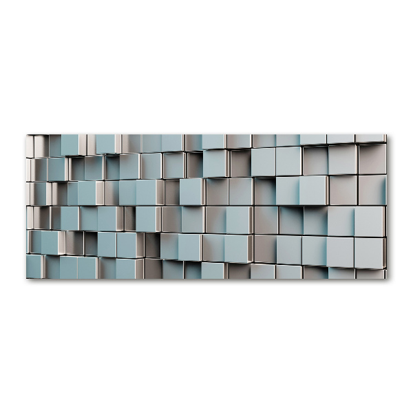 Quadro in vetro acrilico Muro di cubi