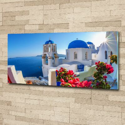 Quadro in vetro acrilico Santorini, Grecia