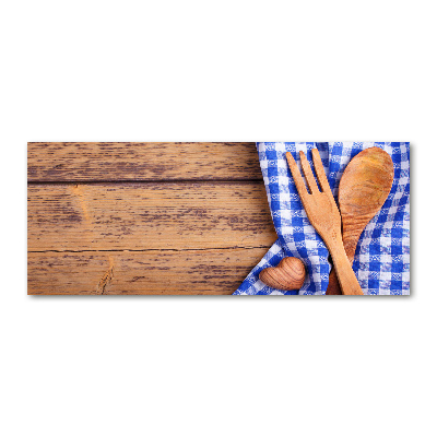 Quadro su vetro acrilico Utensili in legno