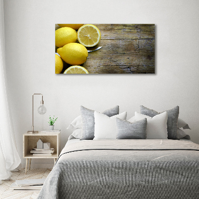 Quadro vetro acrilico Limoni su legno