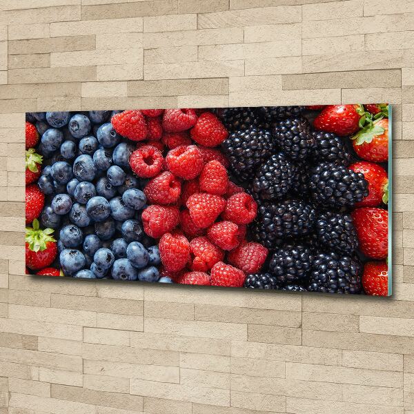 Quadro su vetro acrilico Frutti di bosco