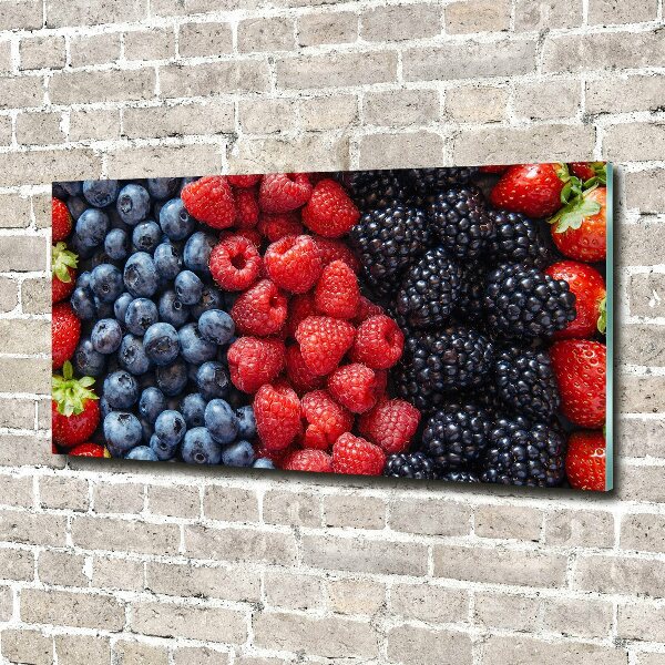 Quadro su vetro acrilico Frutti di bosco