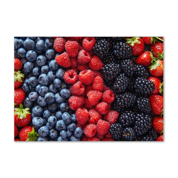 Quadro su vetro acrilico Frutti di bosco