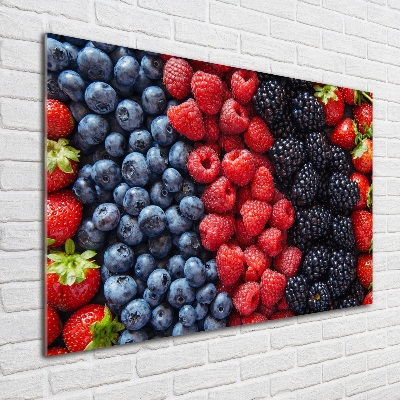Quadro su vetro acrilico Frutti di bosco