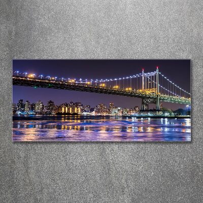 Quadro vetro acrilico Ponte di New York
